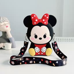 [Mới] Túi xách đeo chéo silicon hình mickey minnie thời trang dễ thương 7