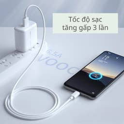 Sạc Nhanh Oppo  65W Super VOOC Type C, Củ Sạc Nhanh 65w + Dây Cáp Sạc cho Oppo, Realme 5
