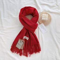 Khăn choàng cashmere giả màu trơn Different tone màu Neutral chất Cashmere dạ len mềm mịn Khăn Choàng Cổ mùa thu đông 9