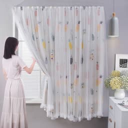Rèm cửa dán tường không cần khoan đục nhiều họa tiết PM DECOR, rèm cản nắng, cản gió,cản tia UV 8