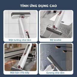 Cây Lau Đa Năng Tự Vắt Thông Minh JYoohome Chổi Lau Bàn Bếp Mini Lau Phòng Tắm Kính Xe Hơi Bóp Tay 2