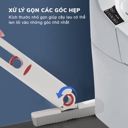 Cây Lau Đa Năng Tự Vắt Thông Minh JYoohome Chổi Lau Bàn Bếp Mini Lau Phòng Tắm Kính Xe Hơi Bóp Tay 3