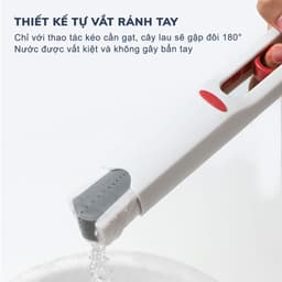 Cây Lau Đa Năng Tự Vắt Thông Minh JYoohome Chổi Lau Bàn Bếp Mini Lau Phòng Tắm Kính Xe Hơi Bóp Tay 7