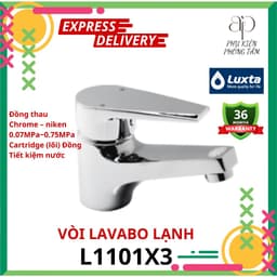 Vòi lavabo lạnh sang trọng Luxta L1101X3 - Phụ Kiện Phòng Tắm AP Home 1