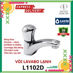 Vòi lavabo lạnh tiết kiệm nước Luxta L1102D - Phụ Kiện Phòng Tắm AP Home 1