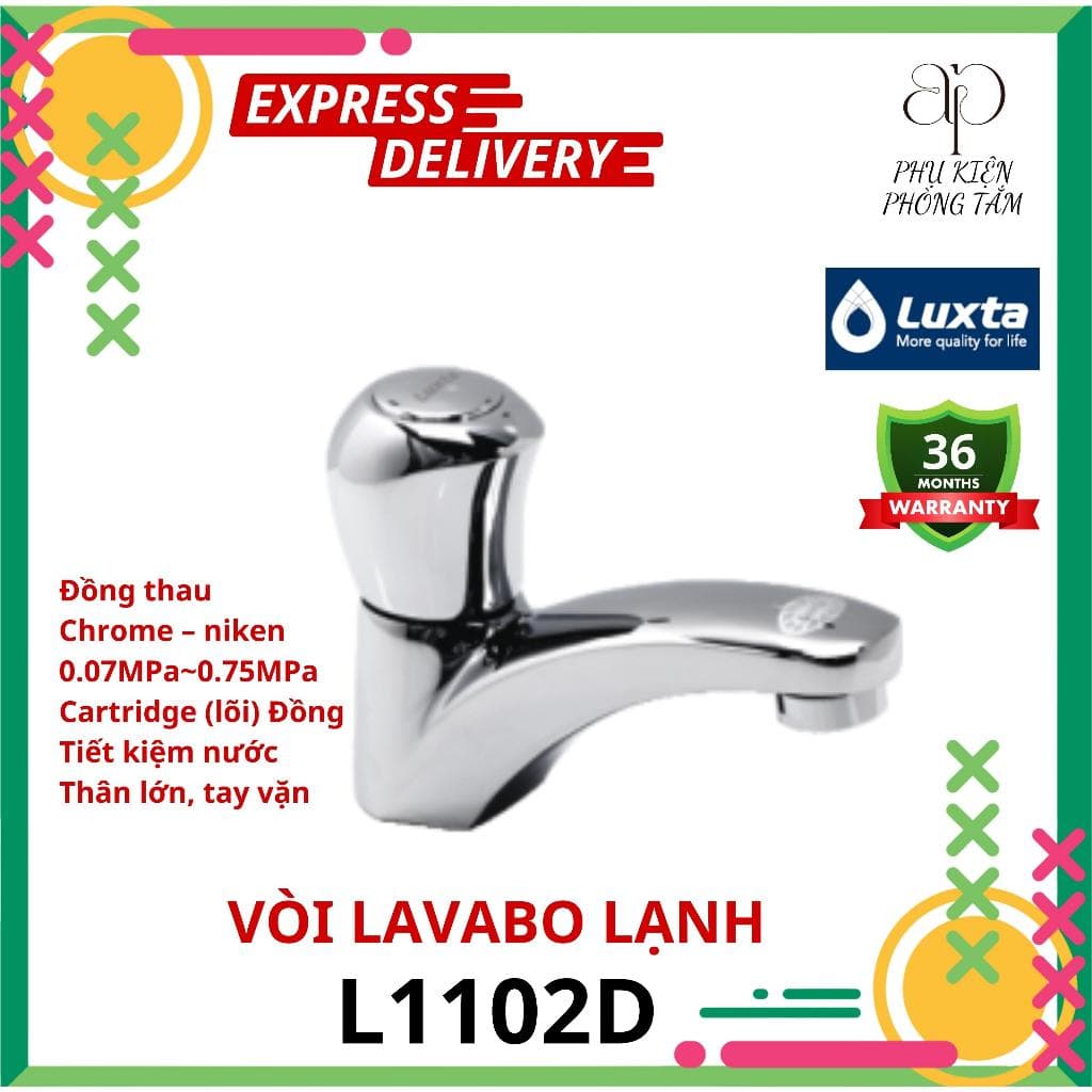 Vòi lavabo lạnh tiết kiệm nước Luxta L1102D - Phụ Kiện Phòng Tắm AP Home