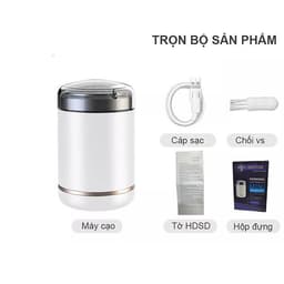 Máy cạo râu nam SH-588 công nghệ Nhật Bản, 3 lưỡi trefoli siêu bén - Dao cạo râu điện mini bỏ túi tiện dụng 3