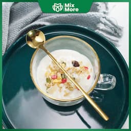 Muỗng, thìa cafe inox 304 đầu tròn, pha cà phê, trà cao cấp, sang trọng, an toàn sức khỏe Mixmore 6