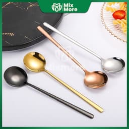 Muỗng, thìa cafe inox 304 đầu tròn, pha cà phê, trà cao cấp, sang trọng, an toàn sức khỏe Mixmore 7
