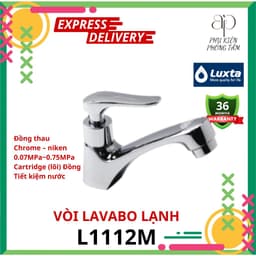 Vòi lavabo lạnh tiết kiệm nước Luxta L1112M - Phụ Kiện Phòng Tắm AP Home 1