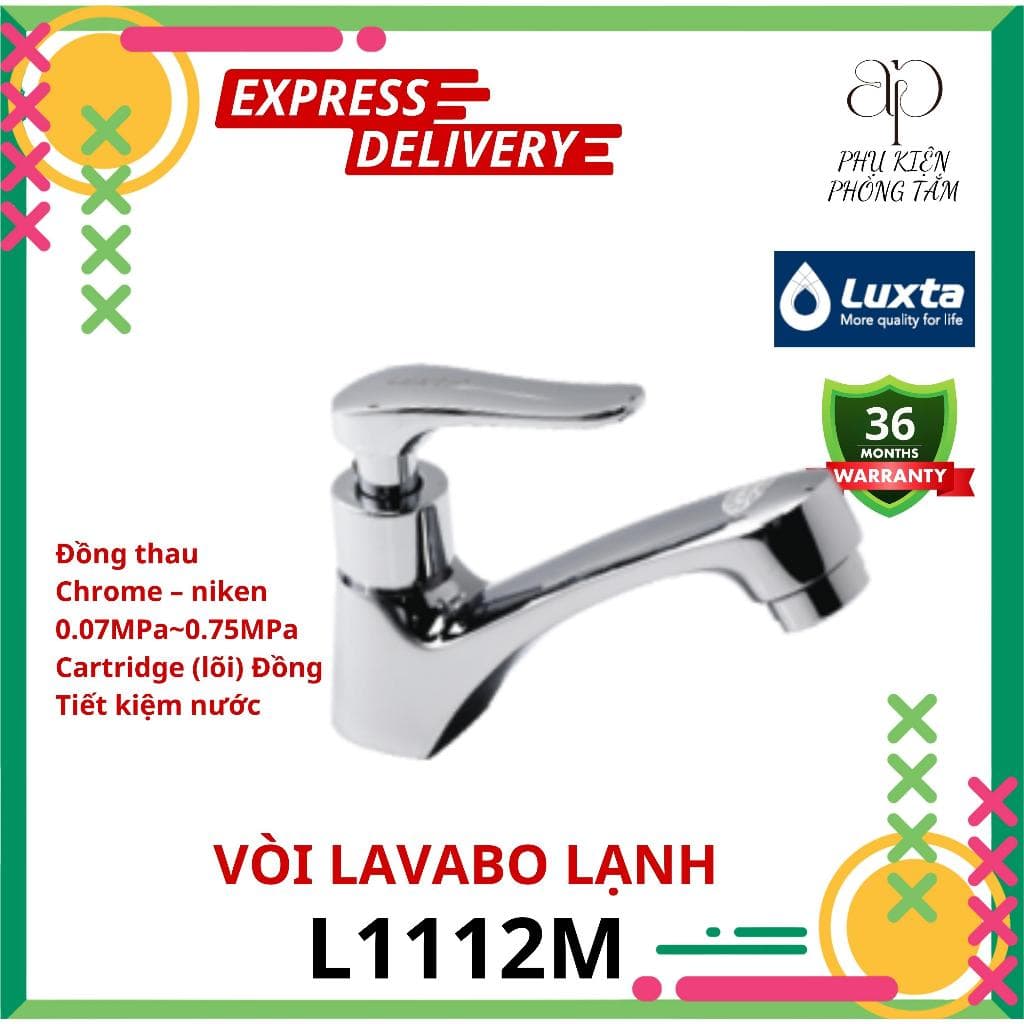 Vòi lavabo lạnh tiết kiệm nước Luxta L1112M - Phụ Kiện Phòng Tắm AP Home