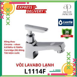 Vòi lavabo lạnh thiết kế đẹp Luxta L1114T3 - Phụ Kiện Phòng Tắm AP Home 1
