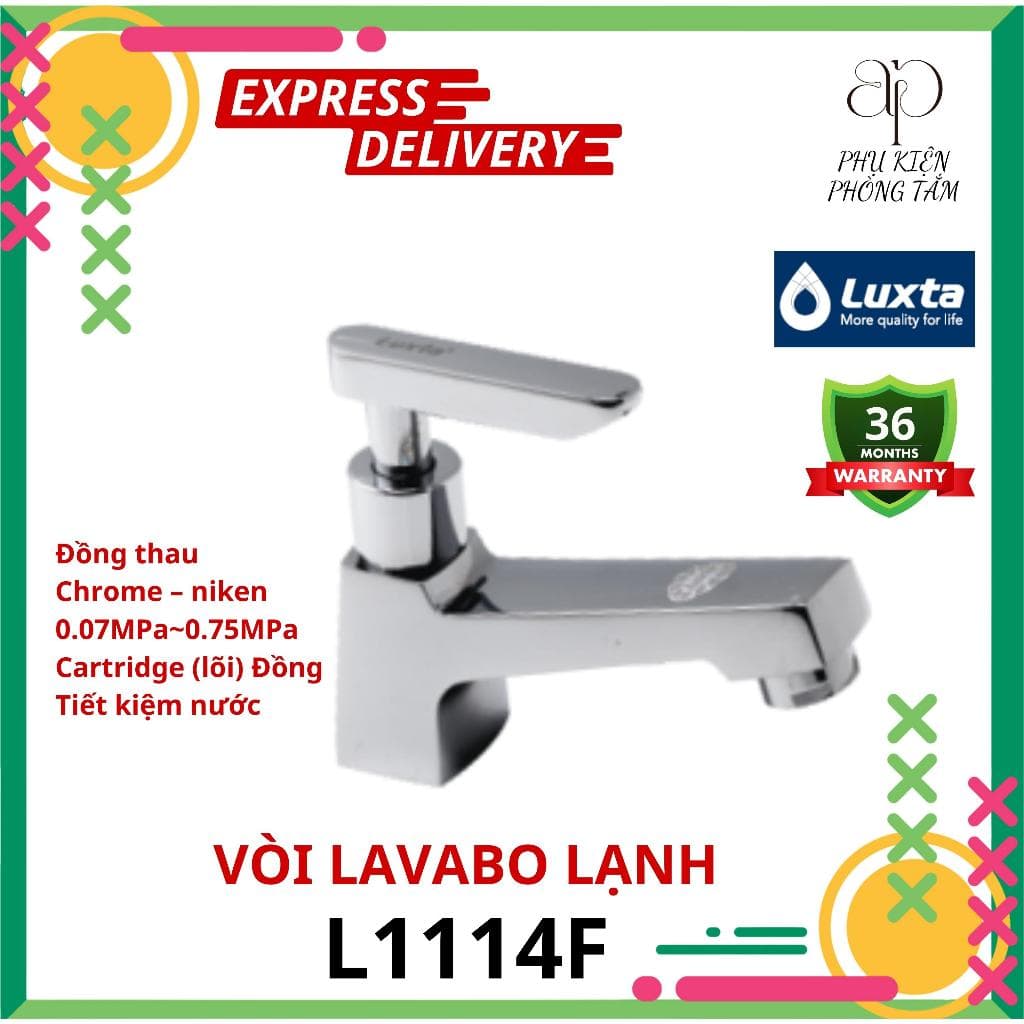 Vòi lavabo lạnh thiết kế đẹp Luxta L1114T3 - Phụ Kiện Phòng Tắm AP Home