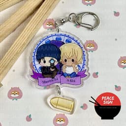 Mua 1 tặng 1 (NGÂY THƠ) Móc khóa DETECTIVE CONAN CHIBI Treo Thả Thám Tử Lừng Danh in hình anime chibi Mica acrylic 3
