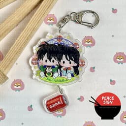 Mua 1 tặng 1 (NGÂY THƠ) Móc khóa DETECTIVE CONAN CHIBI Treo Thả Thám Tử Lừng Danh in hình anime chibi Mica acrylic 6
