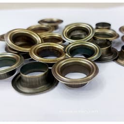 Khoen bạt khoen ore 14mm Khuy mắt cáo đóng bạt 14ly Bằng sắt Màu Đồng Bịch 100 khoen + 100 Long đền 1
