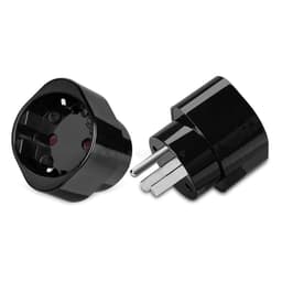 Phích cắm chuyển đổi 3 chấu sang 2 chấu (US 3 Pin sang EU 2 Pin) có đất 3800W 250V-16A 3
