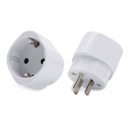 Phích cắm chuyển đổi 3 chấu sang 2 chấu (US 3 Pin sang EU 2 Pin) có đất 3800W 250V-16A 2