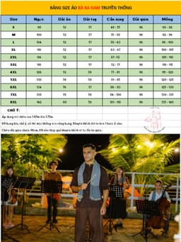 Bộ bà ba phối áo phi vàng đồng quần phi đen 8