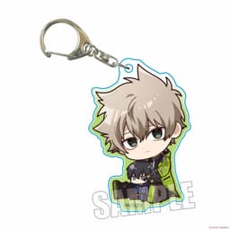 (mua 1 tặng 1) Móc khóa TOKYO ALIENS ver NGỒI ÔM ĐỒ in hình anime chibi mica acrylic dễ thương quà tặng xinh xắn 9