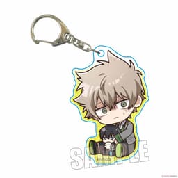 (mua 1 tặng 1) Móc khóa TOKYO ALIENS ver NGỒI ÔM ĐỒ in hình anime chibi mica acrylic dễ thương quà tặng xinh xắn 5