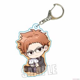 (mua 1 tặng 1) Móc khóa TOKYO ALIENS ver NGỒI ÔM ĐỒ in hình anime chibi mica acrylic dễ thương quà tặng xinh xắn 6