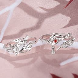 Nhẫn Đôi Tạ Liên Hoa Thành Thiên Quan Tứ Phúc Manhua Couple Cosplay Anime Điều Chỉnh Size 2