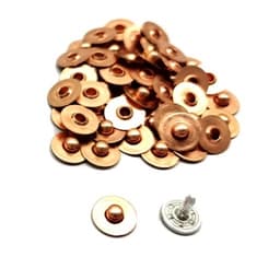 Nút đinh tán cố định túi trước quần jean (rivets for jeans pocket) Hàng không gỉ sét Bịch 100 nút + 100 đinh 3