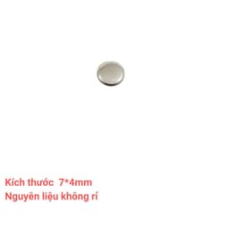 Nút đinh tán Size 7-8-9mm Mặt trơn Màu bạc Hàng không gỉ sét Nút trang trí quần áo, túi xách, gia cố túi quần jean. 3