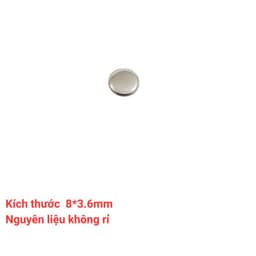 Nút đinh tán Size 7-8-9mm Mặt trơn Màu bạc Hàng không gỉ sét Nút trang trí quần áo, túi xách, gia cố túi quần jean. 5