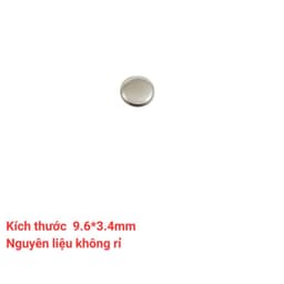 Nút đinh tán Size 7-8-9mm Mặt trơn Màu bạc Hàng không gỉ sét Nút trang trí quần áo, túi xách, gia cố túi quần jean. 4