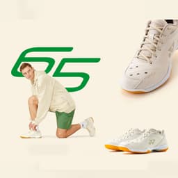 Giày cầu lông Yonex 65z3 màu be chơi cả sân bê tông, đế siêu êm 6