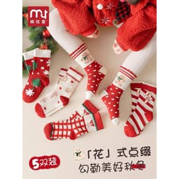 T19 SET 10 Tất NOEL cao cổ cho bé, tất cổ cao cho bé hình noel cho bé 1-12 tuổi 4