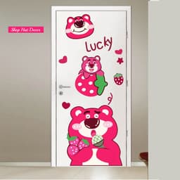 Decal trang trí cửa phòng họa tiết doraemon và hello kitty dễ thương, sẵn keo, chống nước, dán cửa, dán tường- DÁN CƯA 4