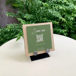 Bảng Gắn Mã QR ADOR Để Bàn, Bảng Gỗ Gắn Mã QR Cho Quán Cà Phê, Nhà Hàng 7
