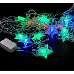 Dây Đèn Led Ngôi Sao Nhỏ 4M Chớp Đủ Màu. 4m 16 ngôi sao trang trí noel, giáng sinh 1