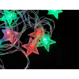 Dây Đèn Led Ngôi Sao Nhỏ 4M Chớp Đủ Màu. 4m 16 ngôi sao trang trí noel, giáng sinh 3