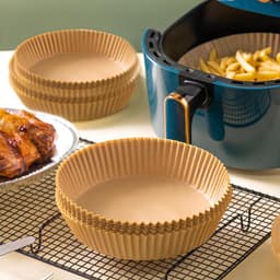 Set 50 Miếng Giấy Lót Nồi Chiên Hình Khuôn Bánh - Giảm Thiểu Tối Đa Dầu Mỡ Bám Vào Nồi Chiên không dầu 1