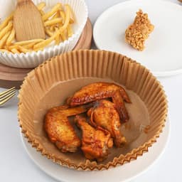 Set 50 Miếng Giấy Lót Nồi Chiên Hình Khuôn Bánh - Giảm Thiểu Tối Đa Dầu Mỡ Bám Vào Nồi Chiên không dầu 2