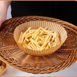 Set 50 Miếng Giấy Lót Nồi Chiên Hình Khuôn Bánh - Giảm Thiểu Tối Đa Dầu Mỡ Bám Vào Nồi Chiên không dầu 9