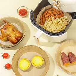 Set 50 Miếng Giấy Lót Nồi Chiên Hình Khuôn Bánh - Giảm Thiểu Tối Đa Dầu Mỡ Bám Vào Nồi Chiên không dầu 5