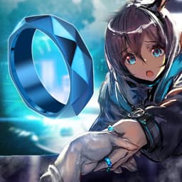 Nhẫn Unisex AMIYA cosplay nhân vật game Arknights phụ kiện thời trang hoá trang anime manga cá tính phong cách 1