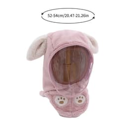 Khăn Mũ Chùm Kín Đầu Cho Bé Trai Và Bé Gái 3-12 Tuổi, Mũ Lông Cừu Kèm Kính 3 in 1 Có Thể Tháo Rời 7