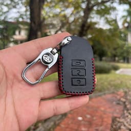 Bao da chìa khoá Vios thông minh đời 2019-2024 da bò khâu tay nguyên miếng 1