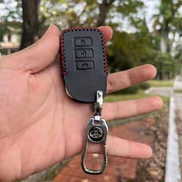 Bao da chìa khoá Vios thông minh đời 2019-2024 da bò khâu tay nguyên miếng 2