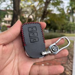 Bao da chìa khoá Vios thông minh đời 2019-2024 da bò khâu tay nguyên miếng 3