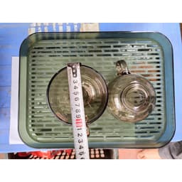 Cốc hổ phách thủy tinh 440ml to, Ly thủy tinh chịu nhiệt màu hổ phách dung tích 440ml 3