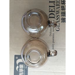 Cốc hổ phách thủy tinh 440ml to, Ly thủy tinh chịu nhiệt màu hổ phách dung tích 440ml 7