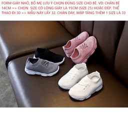 [Form nhỏ tăng 2 size] Giày gấu chun bé trai, bé gái - Hàng loại 1 full hộp FORM NHỎ [278.9,280] 2