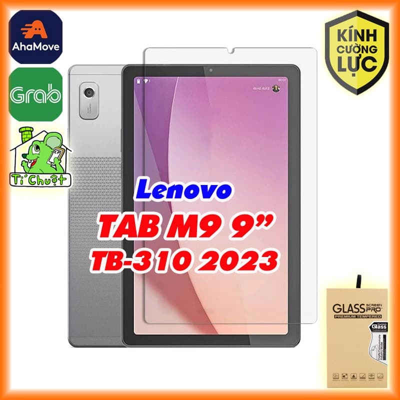 [Ảnh Thật] Kính CL MTB Lenovo TAB M9 9.0" 2023 TB-310 Cường Lực Mài Cạnh 2.5D-9H-0.26mm